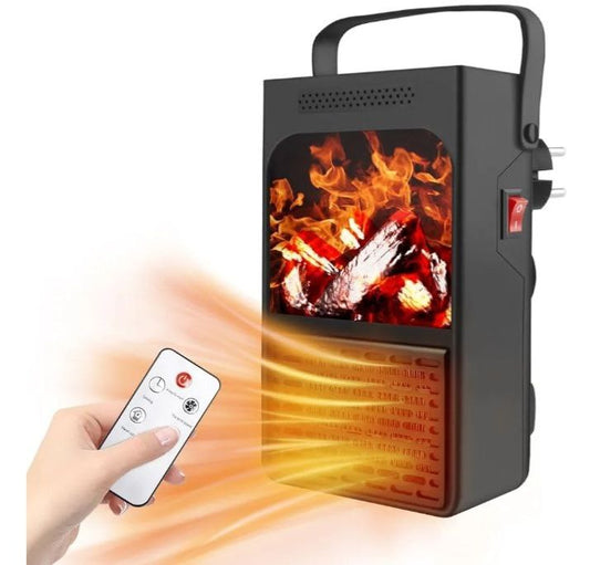 سخان جداري محمول بتصميم لهب Chauffage mural portable avec motif flamme