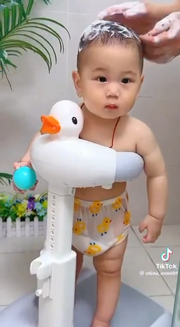 دعامة استحمام أو مقعد استحمام للأطفال على شكل بطة Support de bain ou siège de douche pour bébé en forme de canard