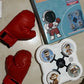 جهاز ملاكمة موسيقي تفاعلي يُثبَّت على الحائط للأطفال Machine de boxe musicale interactive murale pour enfants