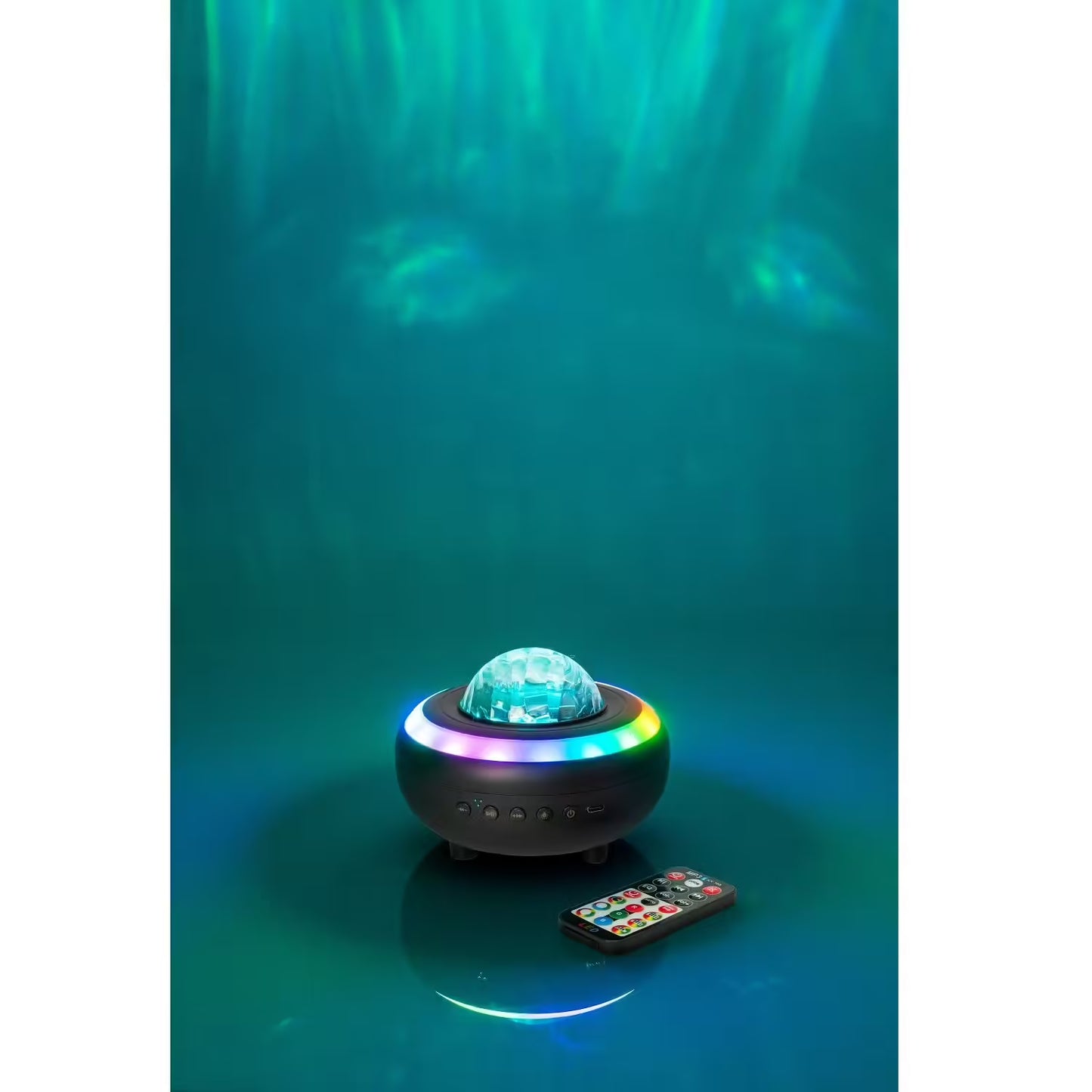 مكبر صوت وإضاءة بلوتوث، مصباح سقف نيبولا Party Light and Sound NEBULA Haut Parleur Lumineux Bluetooth Nébuleuse Lumière Plafond