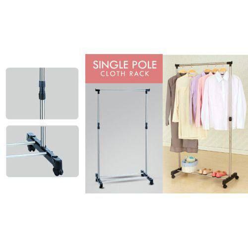 رف عرض الملابس  رف الأحذية SINGLE POLE TELESCOPIC CLOTHESRACK Présentoir à Vêtements, étagère à Chaussures