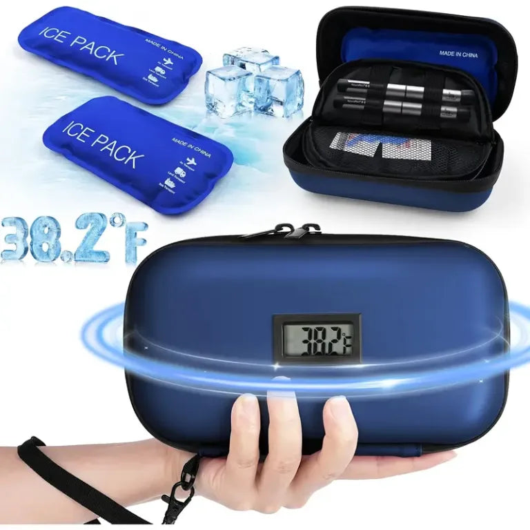 حقيبة أدوية معزولة مزودة بأكياس ثلج Trousse Isotherme médicaments avec packs de glace