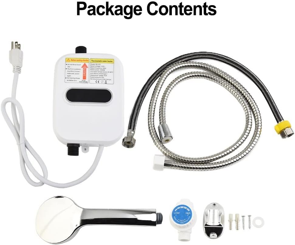 سخان مياه كهربائي فوري مع دش Chauffe-eau électrique instantané avec douche