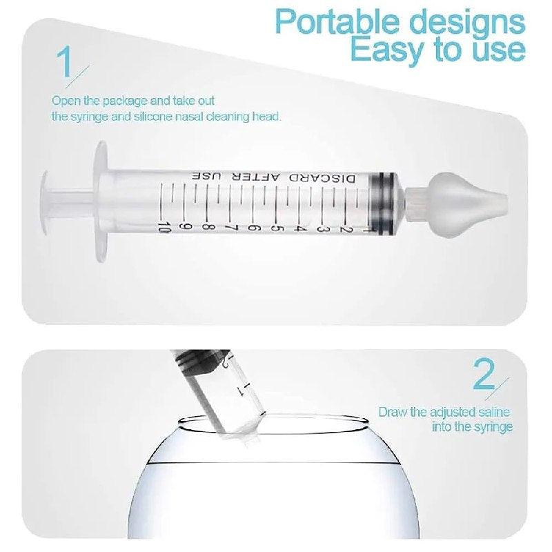 حقنة الأنف للأطفال، شفاطات الأنف، تستخدم لغسل أنف الأطفال الرضع