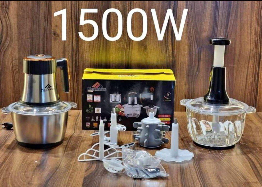 فرامة كهربائية متعددة الوظائف بقوة 1500 واط وسعة 3 لترات Hachoir électrique multifonction de 1500W et d'une capacité de 3L