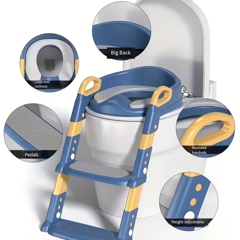 قطعة مرحاض مرتفع للأطفال، مرحاض قابل للطي للأطفال 1pc Toilette Montée pour Enfants, Toilette Pliable pour Enfants, Siège d'Apprentissage de la Toilette