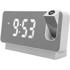 ساعة ذكية رقمية LED، منبه رقمي، ساعة إلكترونية للمكتب، شحن USB Horloge LED à projection numérique intelligente, réveil numérique