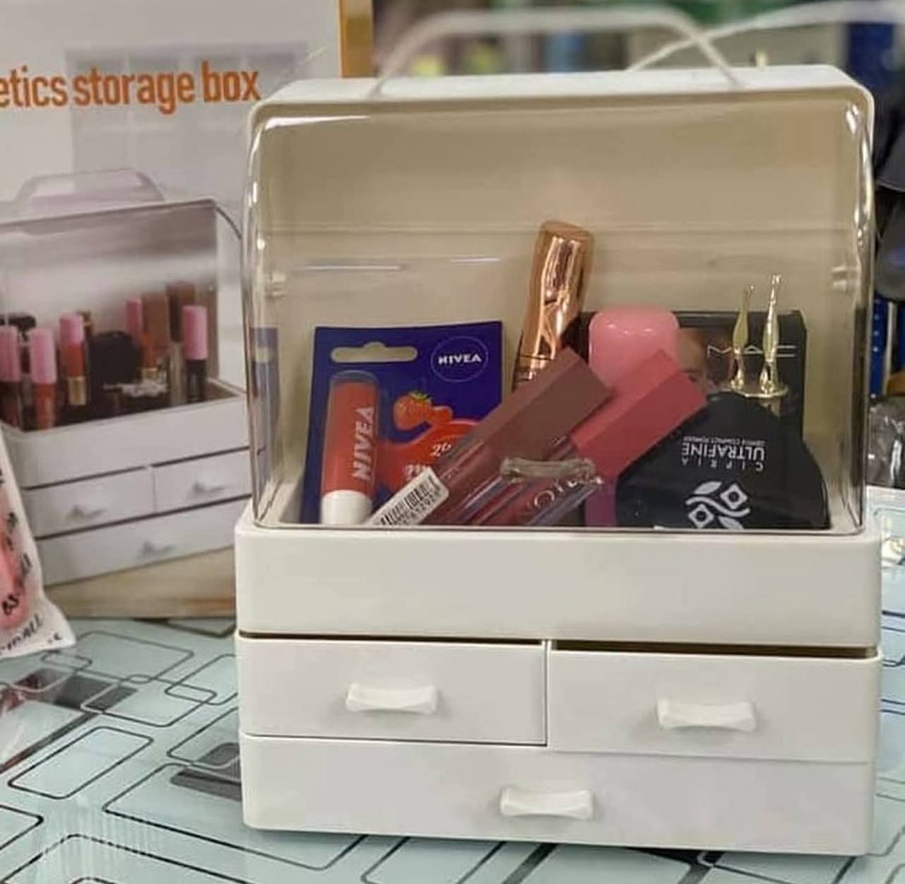 Boîte de rangement cosmétique Cosmetic Storage Box صندوق تخزين مستحضرات التجميل