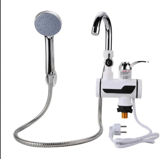 سخان مياه فوري مع مجموعة دش 3000W Chauffe-eau instantané avec ensemble de douche