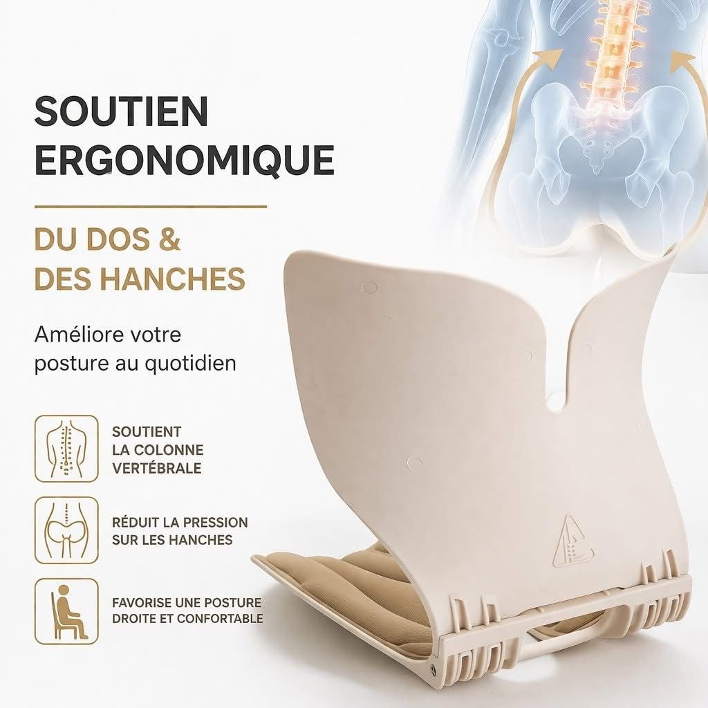 Coussin Ergonomique Pliable وسادة دعم قابلة للطي مريحة من هيبكو بريميوم، راحة تقويمية عالية الجودة