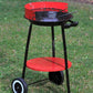 شواية فحم دائرية مزودة بعجلات Barbecue rond à charbon de bois
