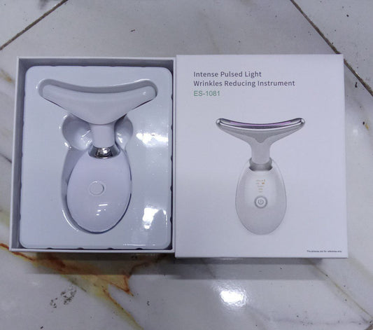 ES-1081 Micro-Glow Combiné portable 3en1 pour raffermir le visage جهاز العلاج بالضوء الأحمر للوجه والرقبة