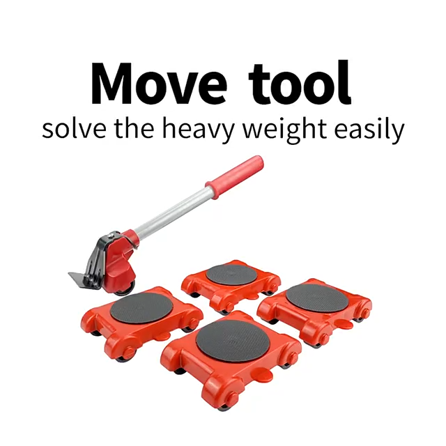 أداة نقل الأثاث الثقيل، مجموعة من 4 عجلات متحركة Outil de Transport de meubles lourds, ensemble de 4 rouleaux de déplacement
