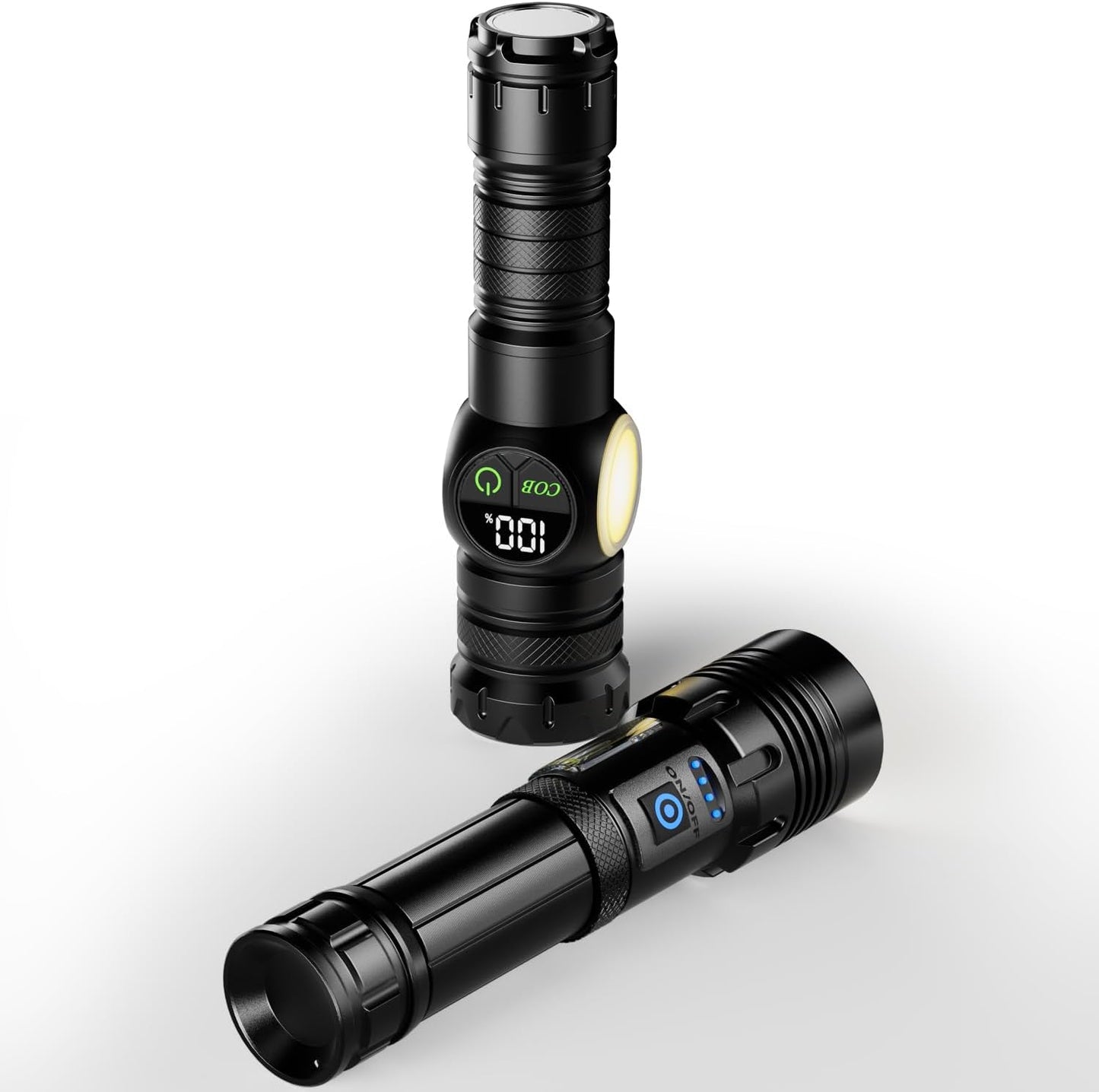 Lampe torche à faisceau élevé hyper puissant rechargeables à LED مصباح يدوي LED عالي الشعاع وقابل لإعادة الشحن