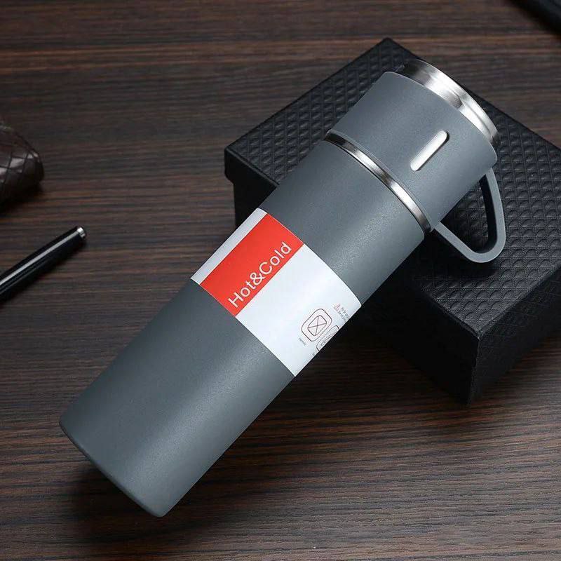 Vacuum flask set كوب عازل للحرارة من الفولاذ المقاوم للصدأ tasse isotherme, tasse de voyage
