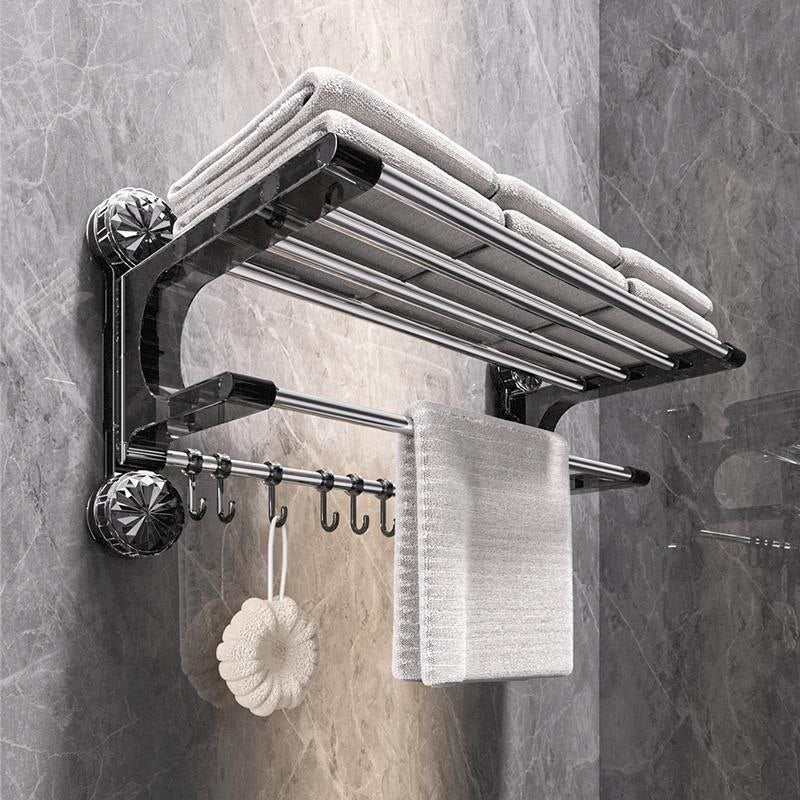 Suction cup multi pole towel drying rack