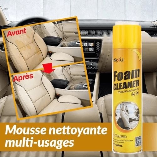 Mousse Nettoyante Intérieur Voiture AYU 650ml رغوة تنظيف داخلية للسيارة