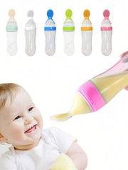 رضاعة سيليكون للطفل مع ملعقة المكملات الغذائية Silicone Biberon A Cuillère Transition De L’Alimentation