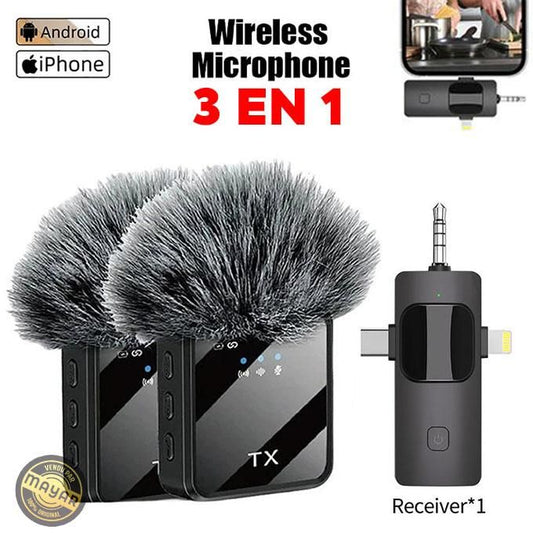 Wireless Microphone F11-2 Microphone sans fil ميكروفون لاسلكي