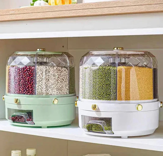 Rotating multi-functional Grain Stockage Bucket صندوق تخزين الحبوب الدوار متعدد الوظائف