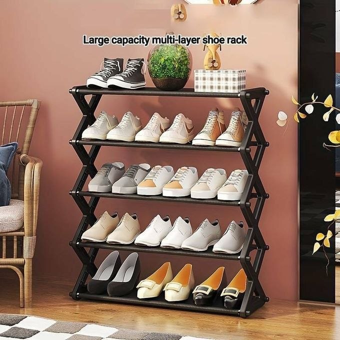 رف أحذية بسيط متعدد الطوابق، مساحة لتأجير المنزل Meuble à chaussures à plusieurs niveaux