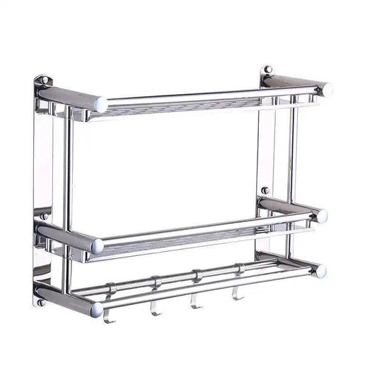 Toilette T1 en acier inoxydable, décor d'escalier, étagère murale