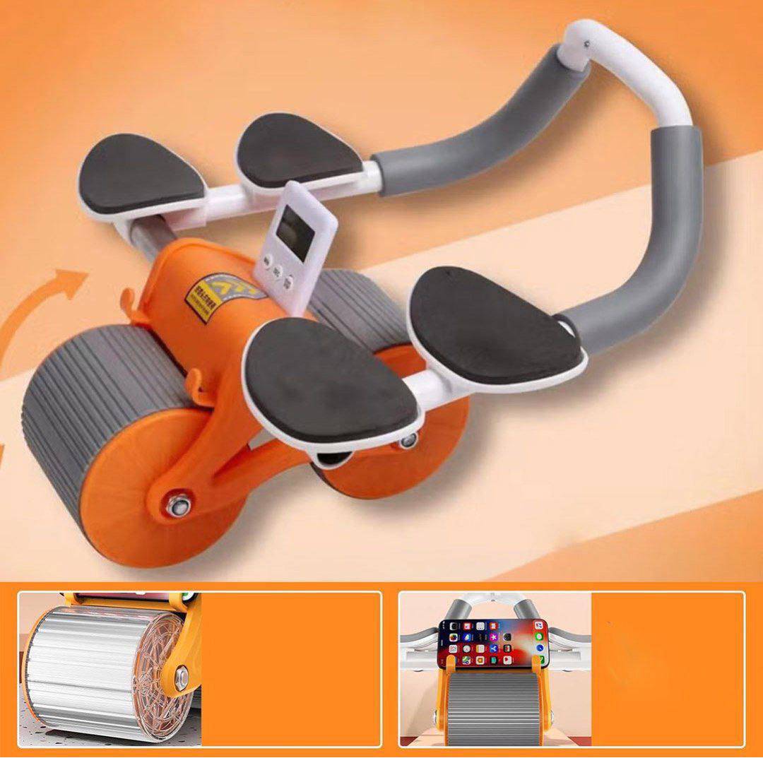 بكرة تمارين البطن مع دعم الكوع ومؤقت للرجال والنساء Rouleau d’exercice pour l’Abdomen avec Support de Coude et minuterie pour hommes et femmes