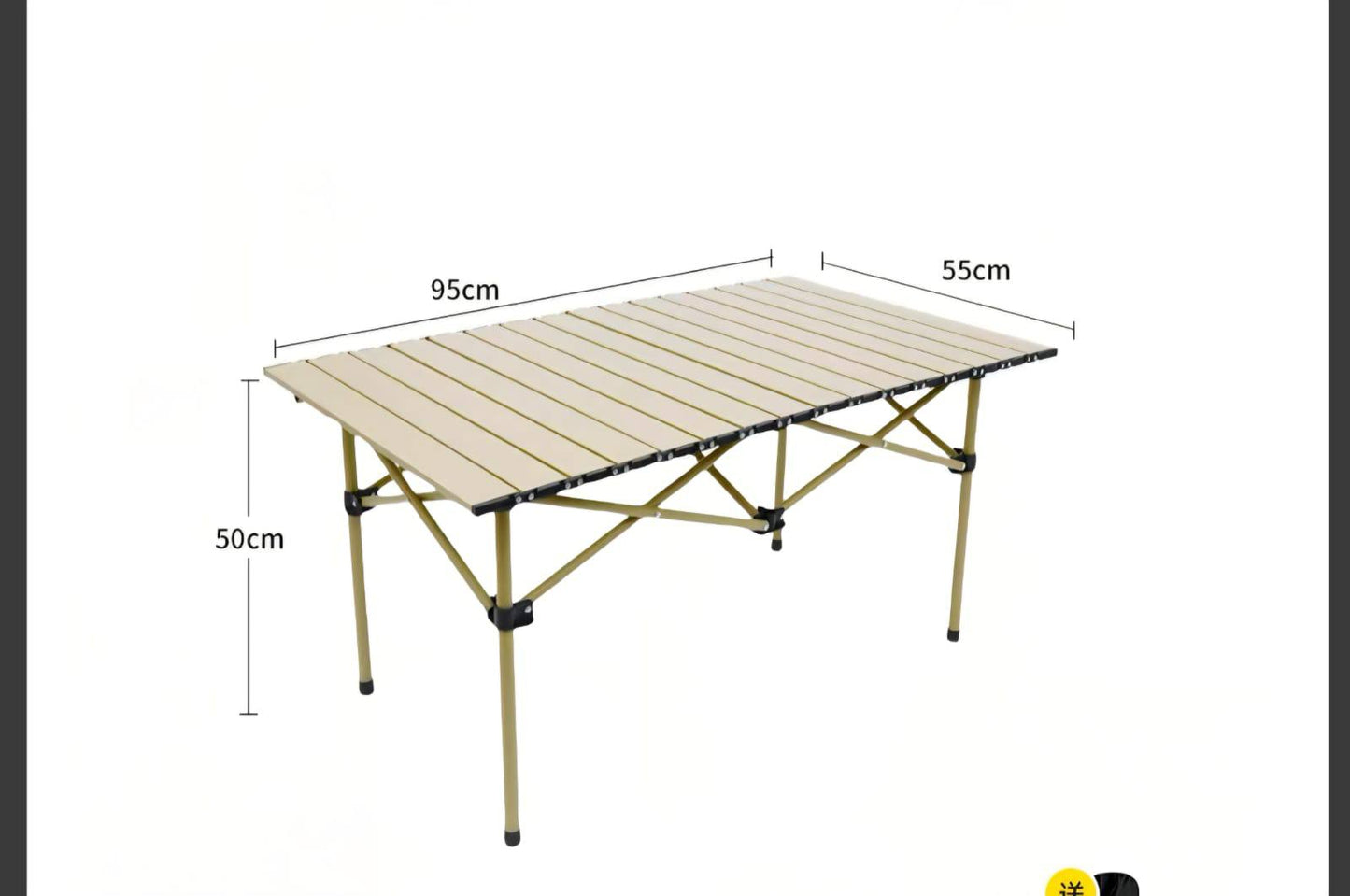 طاولة تخييم قابلة للطي تتسع لأربعة أشخاص، متعددة الاستخدامات للشاطئ والسفر  Table pliante de camping 4 personnes polyvalente la plage, les voyages
