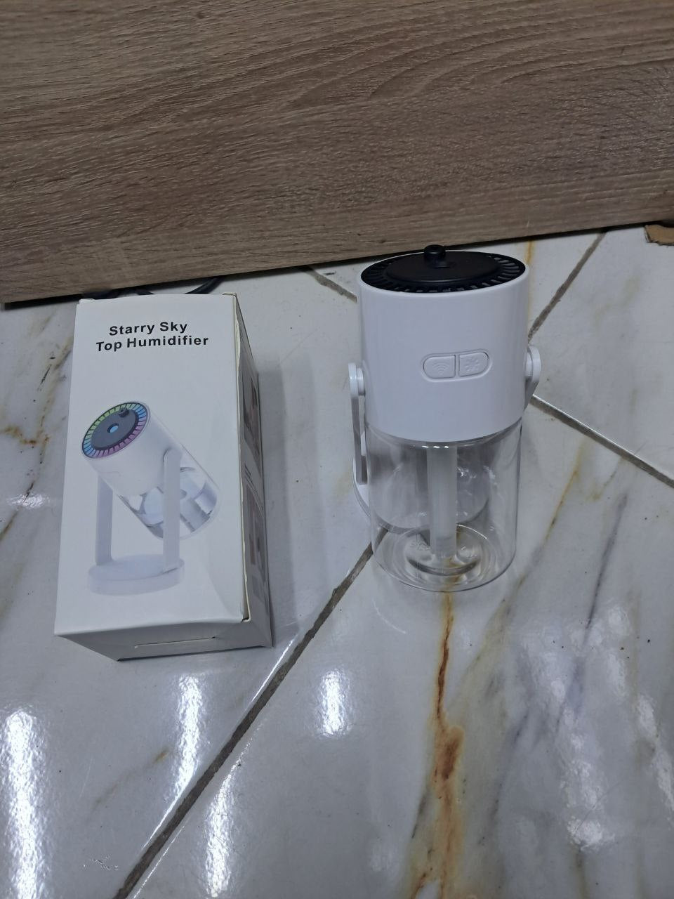 Projecteur d'étoiles, veilleuse et projecteur d'étoiles Humidificateur d'air silencieux, diffuseur d'huile et veilleuse مرطب هواء ستار سكاي العلوي