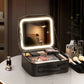 حقيبة مكياج احترافية مزودة بمرآة LED منظم مستحضرات التجميل Trousse de Maquillage Professionnelle avec Miroir LED