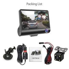 Video Car DVR Enregistreur Vidéo Car Dash cam Cam Recorder عدسة مسجل فيديو كامل FHD 1080P كاميرا داش للرؤية الليلية كاملة FHD الخلفية