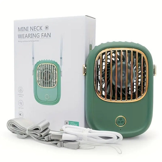 Mini neck wearing fan Rechargeable 3-Vitesses
