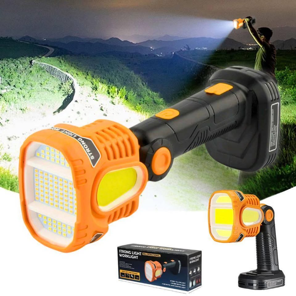Lampe Torche LED Rechargeable USB avec COB مصباح يدوي LED قابل لإعادة الشحن عبر USB مع COB