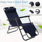 كرسي الاسترخاء للخرجات والنزهات Chaise longue inclinable et pliable