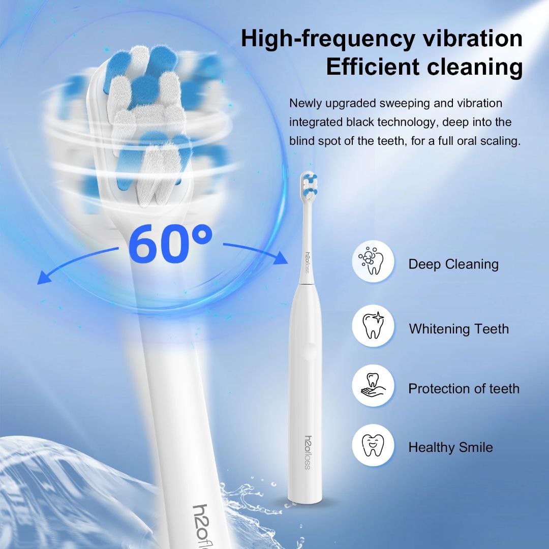 فرشاة أسنان كهربائية صوتية Brosse à Dents Électrique Sonique Pro Vitality Rechargeable USB