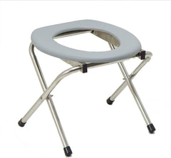 كرسي مرحاض محمول مع مقعد مرحاض قابل للطي كرسي لكبار السن والمرضى والأشخاص ذوي الإعاقة Chaise de toilette portable avec siège de toilette pliable