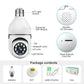 كاميرا بانورامية تعمل بتقنية الواي فاي، كاميرا مراقبة WIFI Panorama Camera Caméra de surveillance de type ampoule