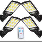 Lampe LED solaire extérieure autonome nuit مصباح LED شمسي خارجي مستقل للإضاءة الليلية