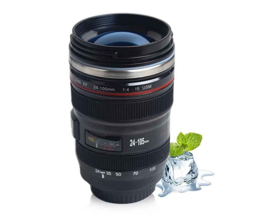 كوب قهوة على شكل عدسة كاميرا Tasse à Café en Forme d'Objectif de Caméra en acier Inoxydable