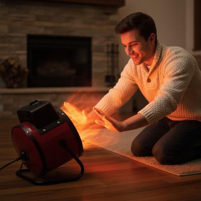 KGLG Heater سخان كهربائي محمول KQ-3000 بقوة 2200 واط، سخان صناعي للمساحات الصغيرة، زاوية قابلة للتعديل حتى 90 درجة