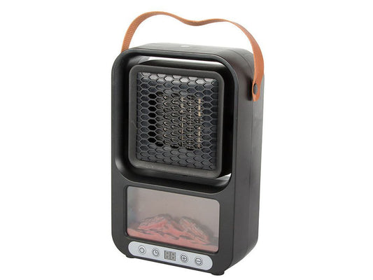Fan Heater Chauffage à flame mini électrique 600W radiateur portable مدفأة كهربائية صغيرة محمولة بقدرة 600 واط