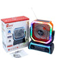 Solar Powered Camping Fan FP-358-S Ventilateur de camping multifonctionnelle portable مروحة تخييم محمولة متعددة الوظائف مزودة بمكبر صوت لاسلكي بتقنية البلوتوث ومصباح LED