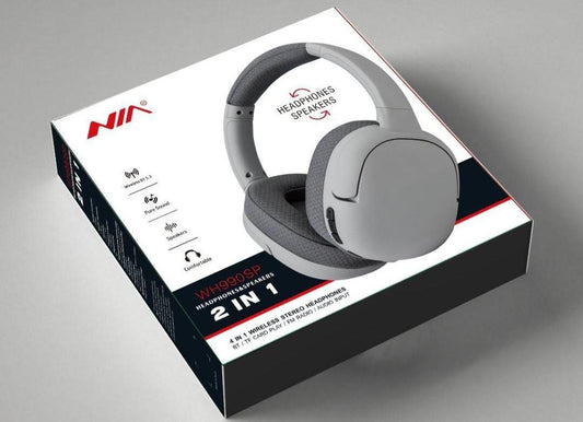 Casque Bluetooth NIA 2in1 Headphones Speakers wireless Stereo
