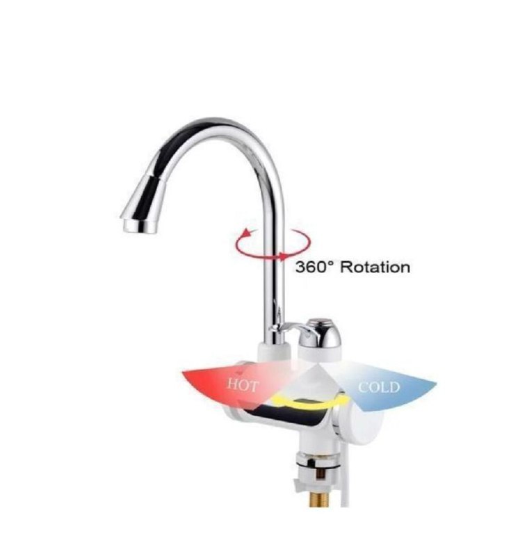 جهاز تسخين المياه مع حنفية ومرش الحمام للماء البارد والساخن