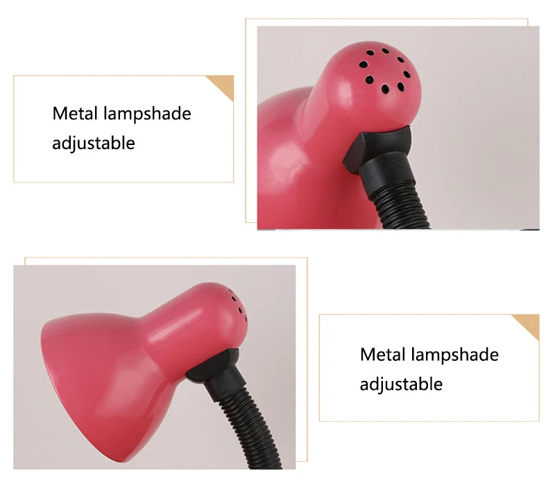 lampe de Table de lecture pour salon cou Flexible Desk Lamp Model 203 مصباح مكتبي LED للعناية بالعين E27