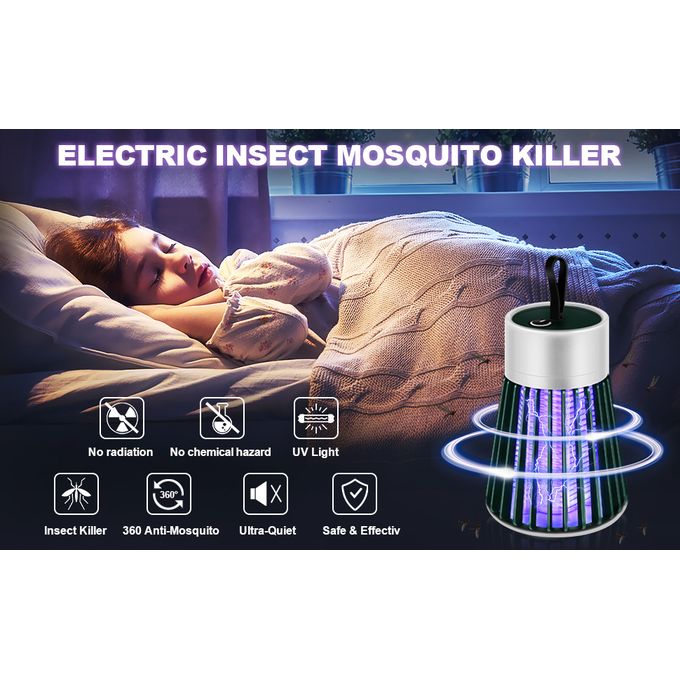 قاتل البعوض بالصدمة الكهربائية Electric Shock Mosquito Killer Tue-moustiques à choc électrique