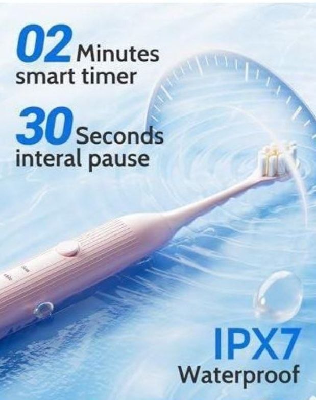 Brosse à Dents Électrique Automatique 6 Modes فرشاة أسنان كهربائية أوتوماتيكية بستة أوضاع، قابلة لإعادة الشحن