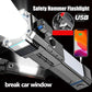 مصباح يدوي LED 3W Torch Lampe torche LED 3W Rechargeable Avec Marteau Coupe-Vitre et Coupe-Ceinture