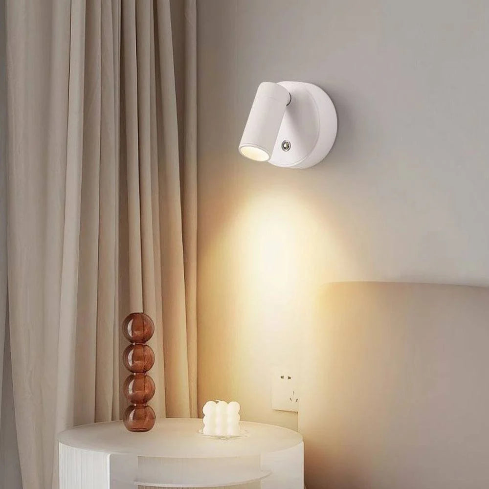مصباح جداري LED قابل للتعديل، قابل لإعادة الشحن Spot LED mural en saillie orientable rechargeable