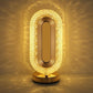 مصباح طاولة كريستالي يعمل باللمس، مزود بمنفذ USB Lampe de Table Cristal Tactile USB 3 Couleurs Éclairage Ambiance